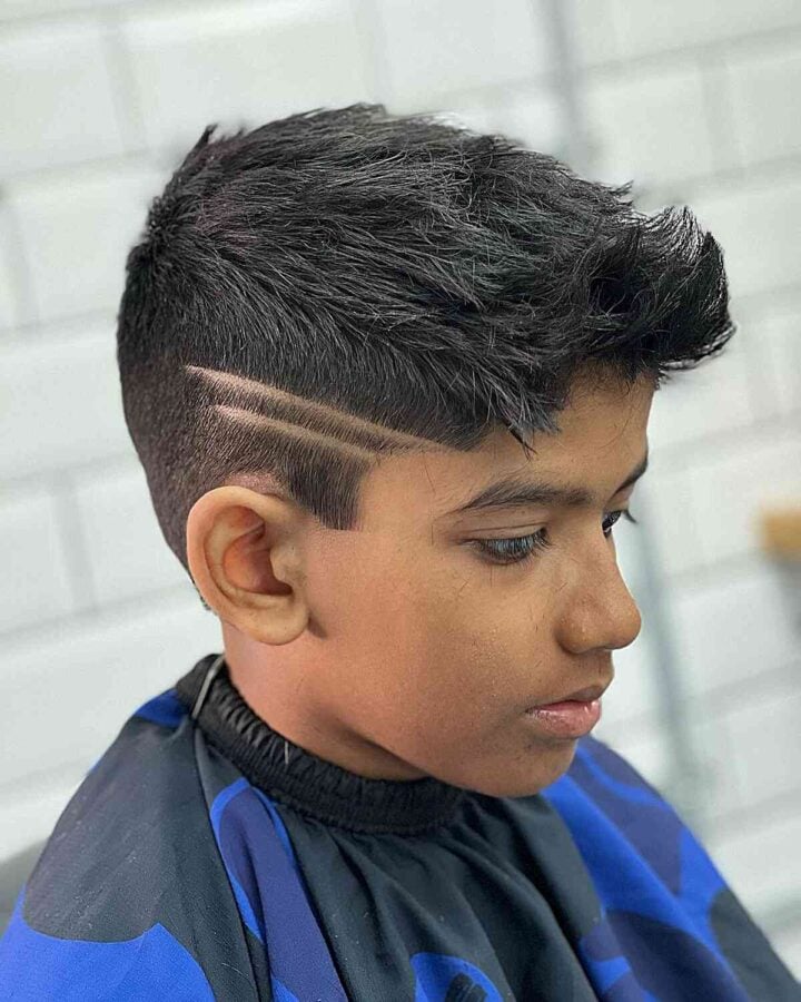 Short Faded Cut With Cool Designs For Boys 720x900 