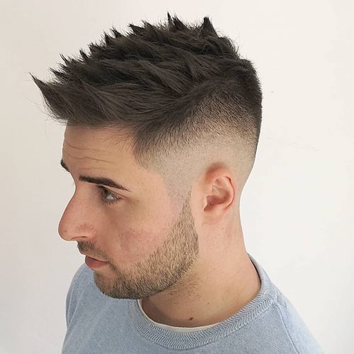 Short Faux Hawk with a Spiky Texture