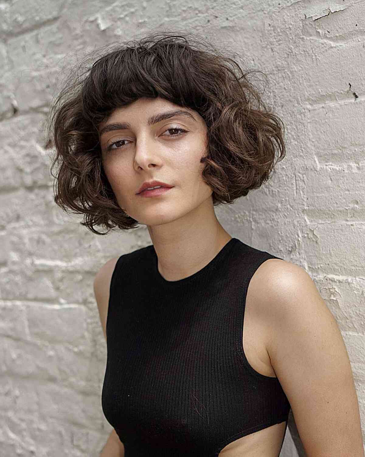 Short Fluffy Thick Bob Haircut for girls with very thick hair
