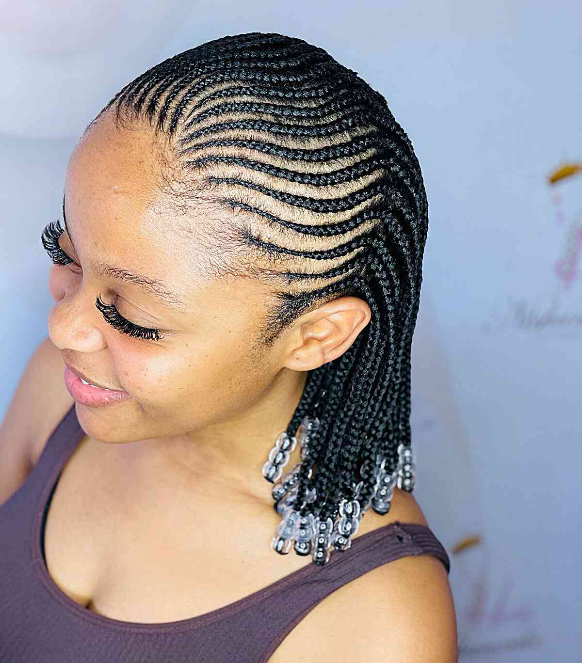 Short fulani braids