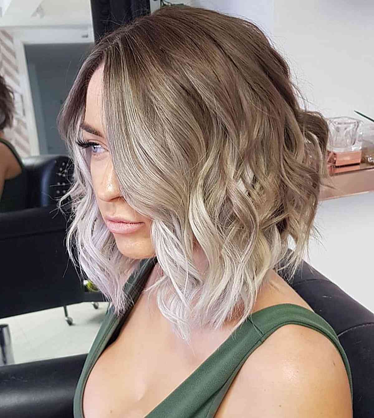 Short Hair with a Platinum Ombre