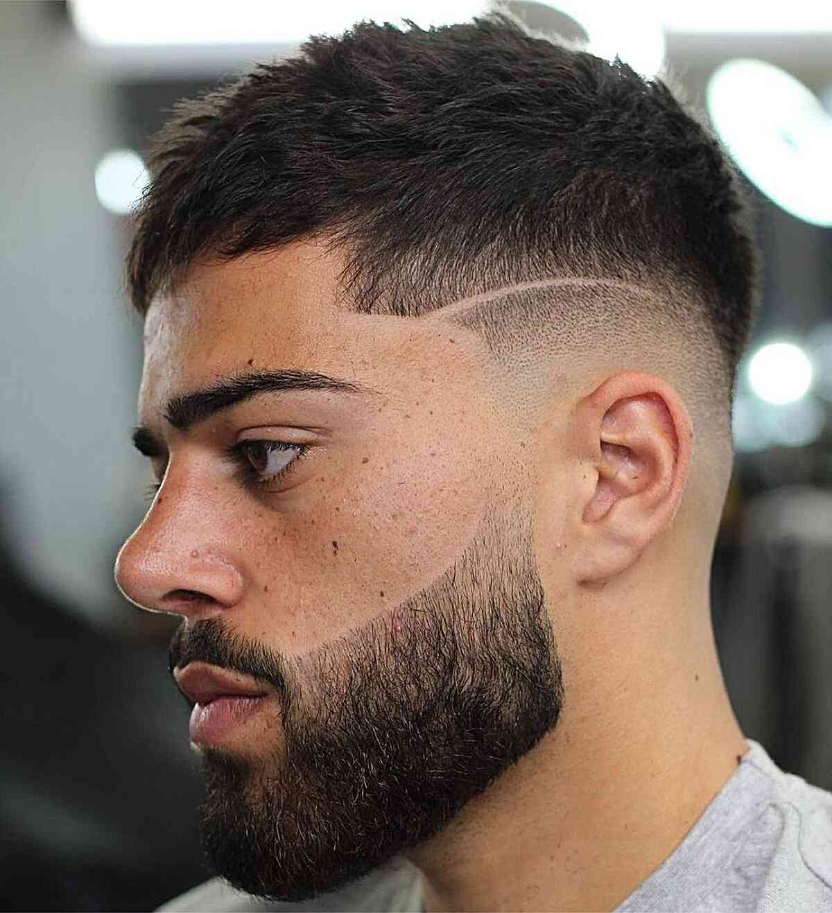 Short Hair with Textured Crop for Men