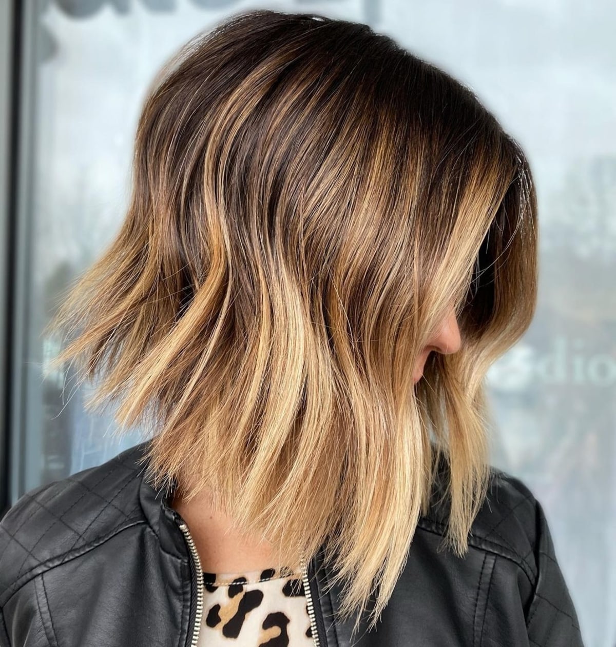 Short hair with wispy layers