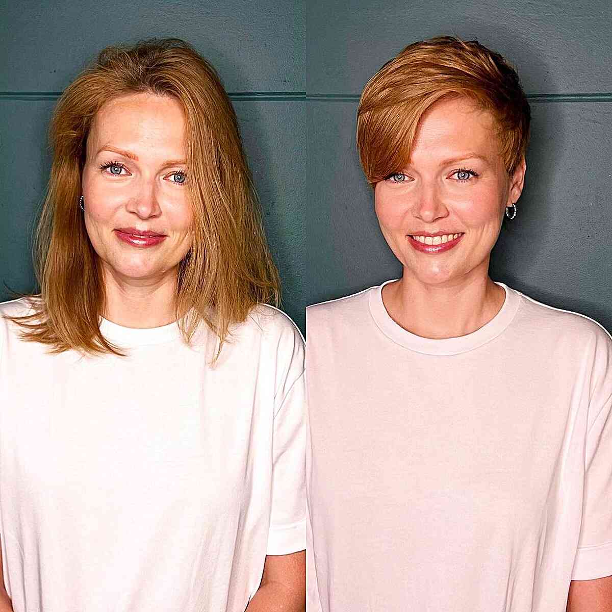 Short Haircut for Fine Hair and Oval Faces