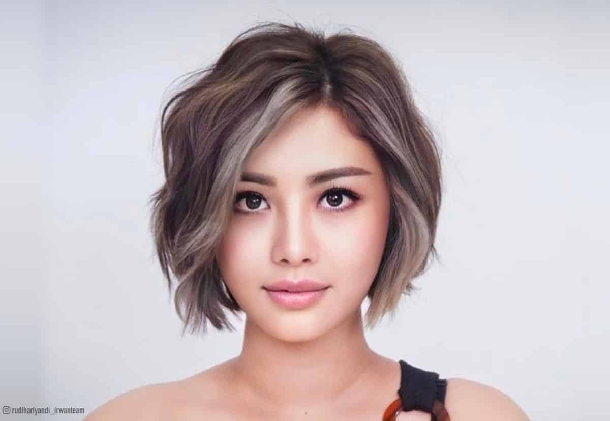 Asian girl 12 short hair shoulder length