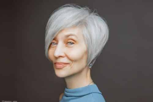 Short haircuts for women over 60 with fine hair