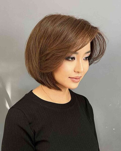 Short Inverted Bob Haircut For Asian Girl 480x600 