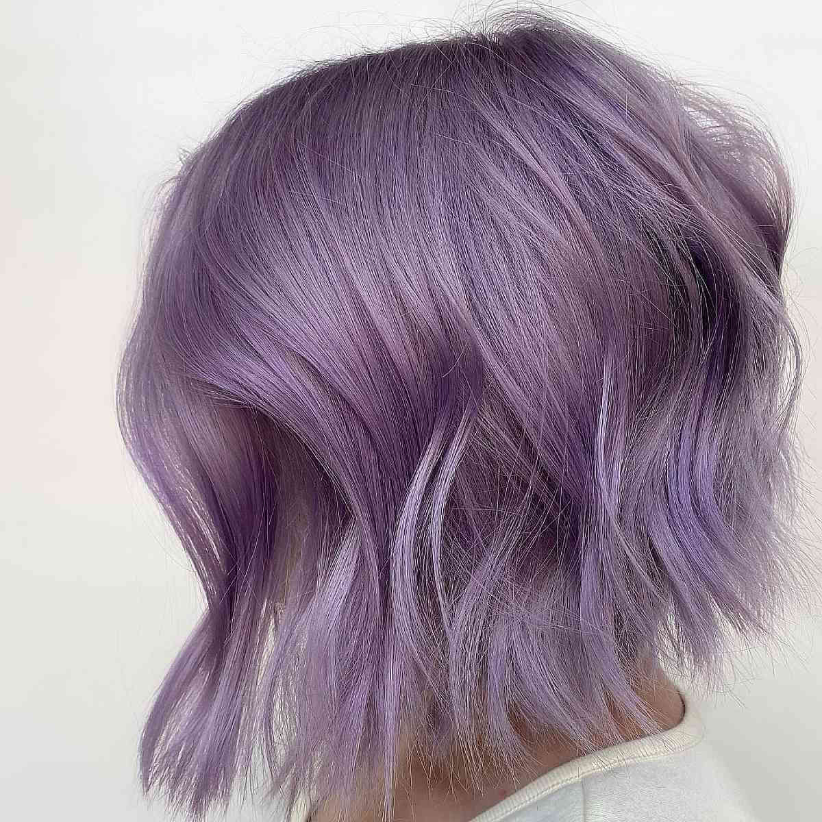 Short Lavender Hair Color