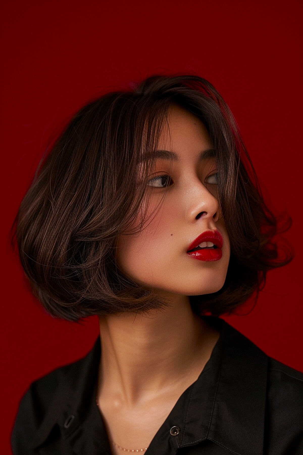 Short layered bob for thick hair