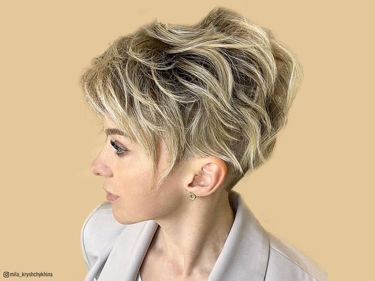 Short messy hair ideas for ladies