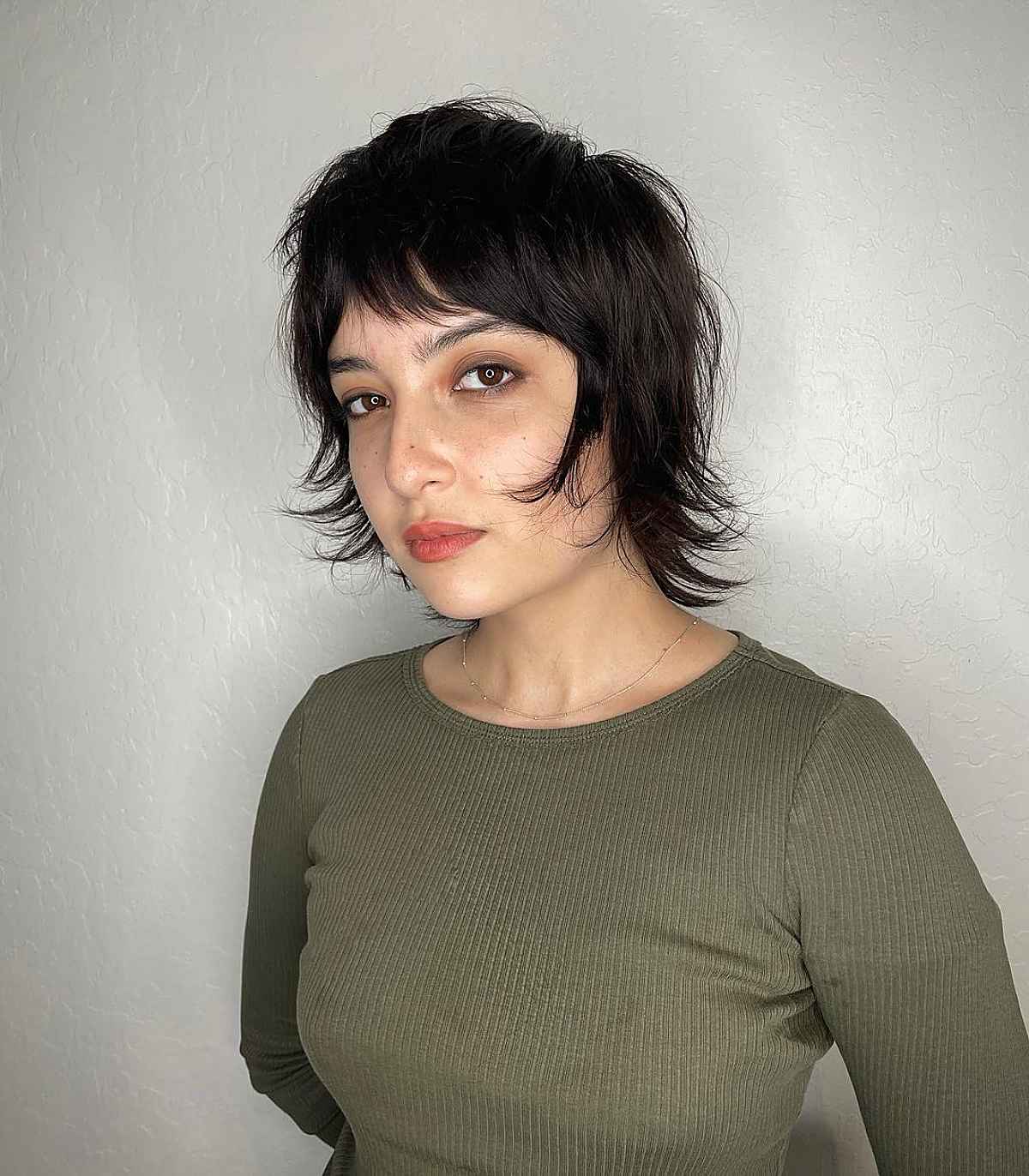 Short Mullet with Choppy Layers