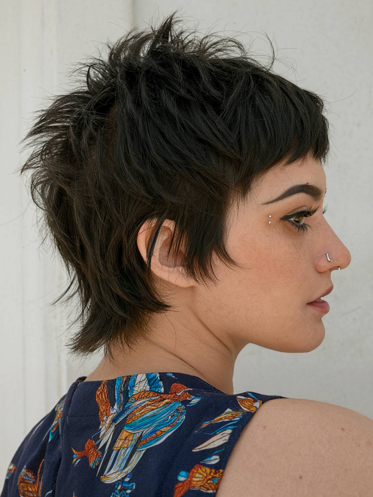 Short mullet wolf cut