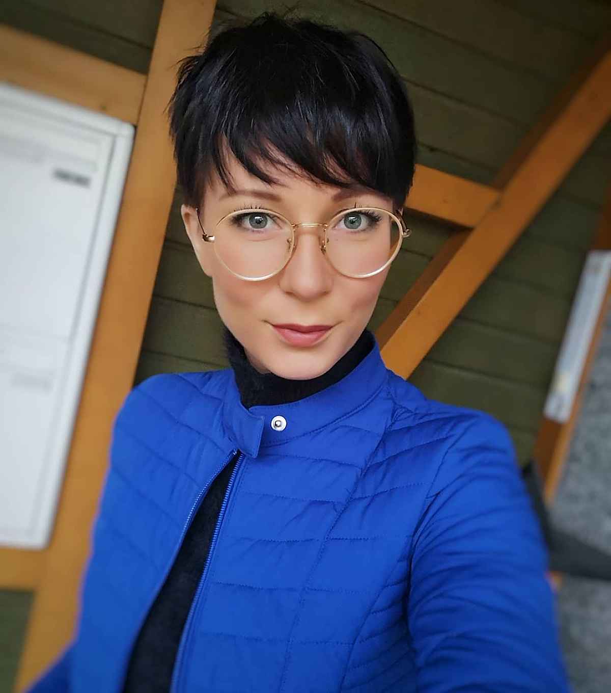 Short Pixie for Women with Glasses
