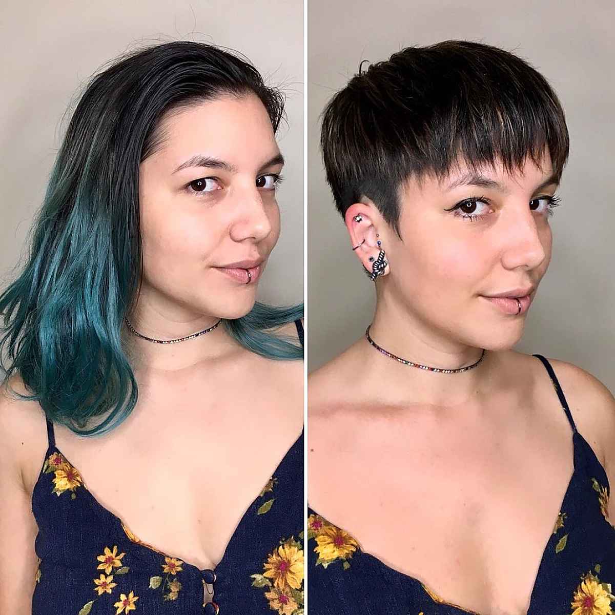 Short Pixie Hair with Textured Bangs