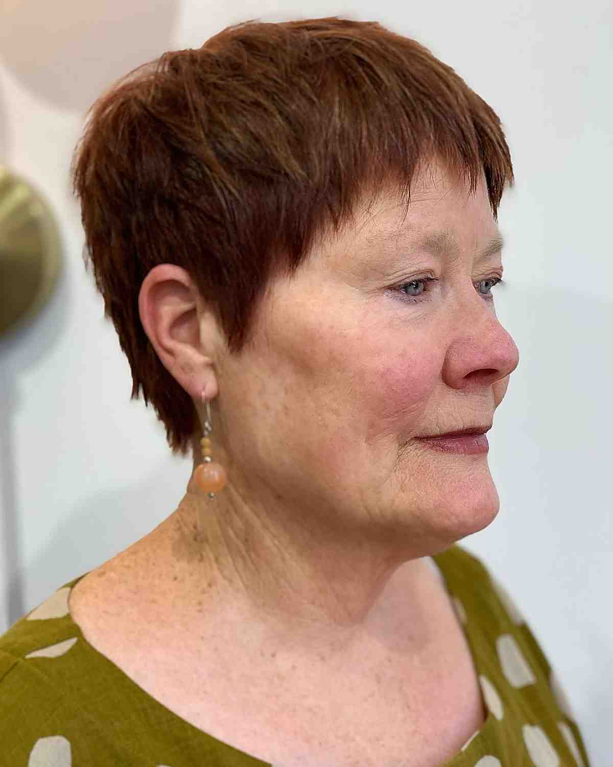 Short Pixie with Layers for Women Over 60