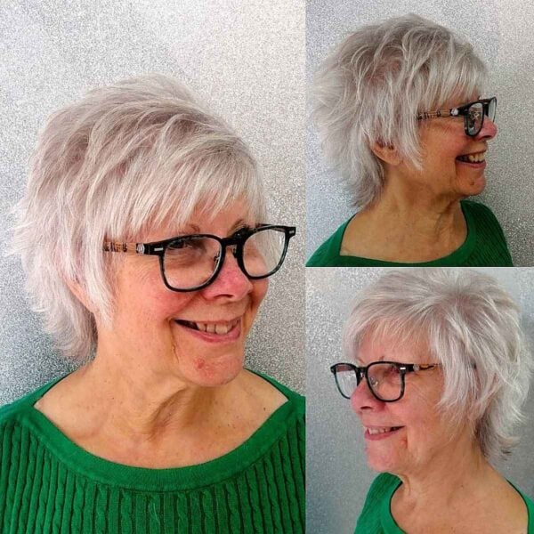 36 Most Ideal Hairstyles For Women Over 60 With Glasses