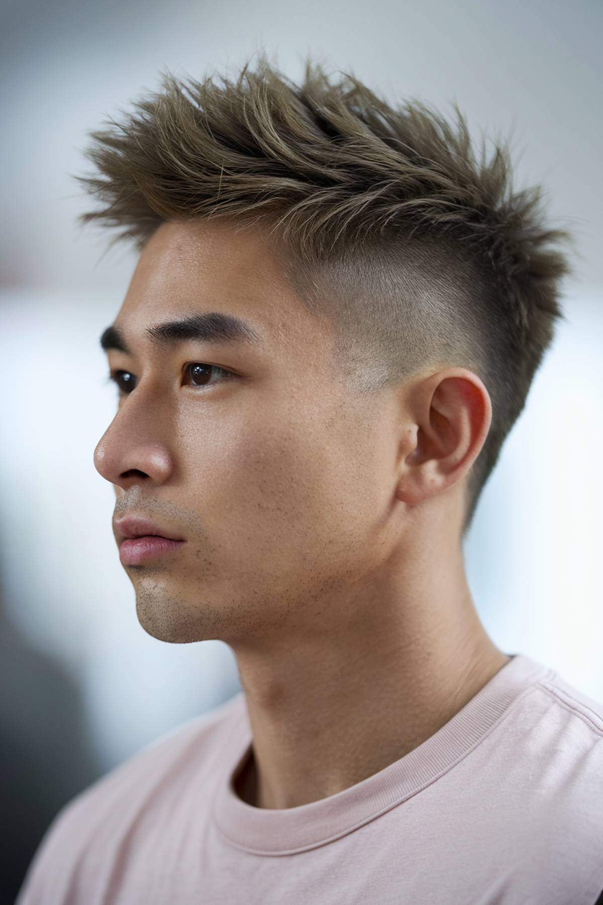 Short spiky haircut for men