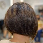 Short Stacked Bob With Brown Tones 150x150 
