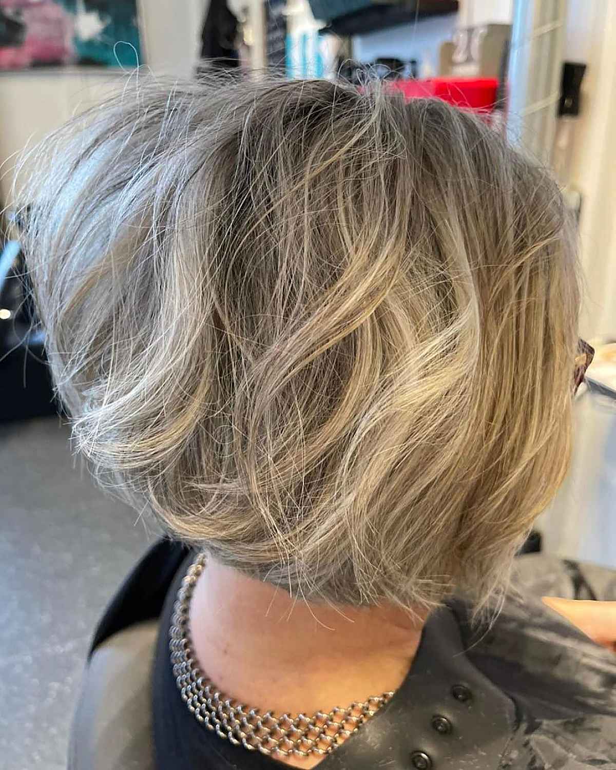 Short Stacked Cut with Messy Waves