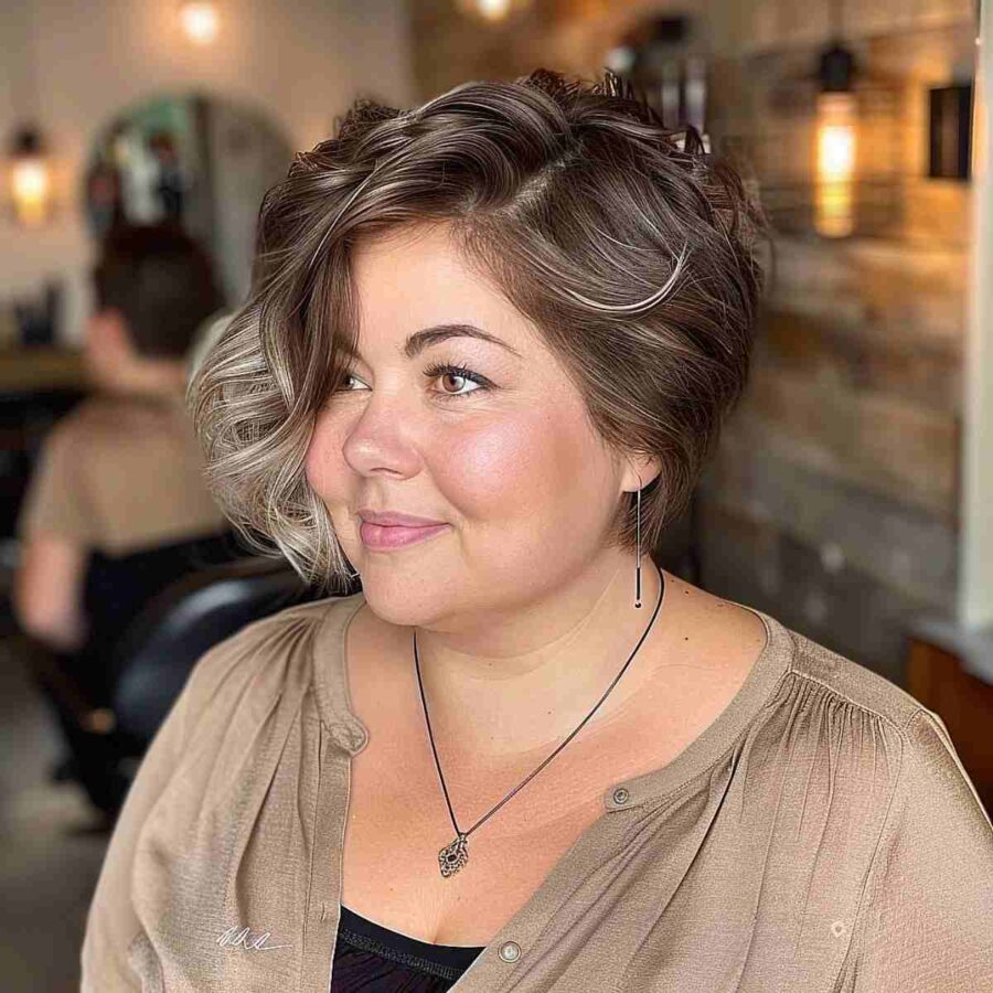 50 Best Short Hairstyles for Round Faces to Look Slimmer