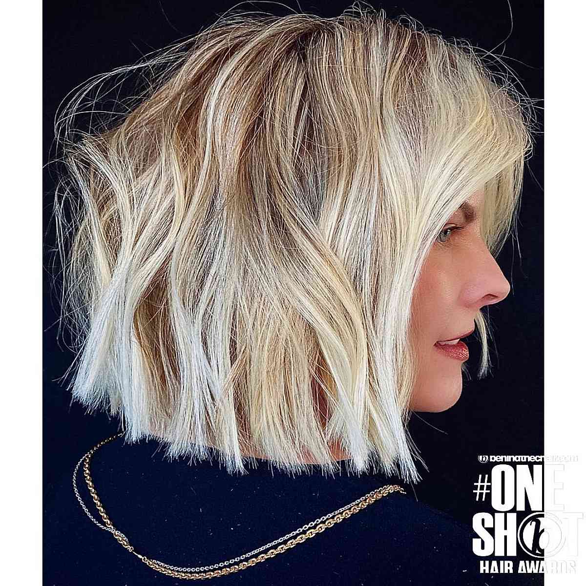 Short Textured Haircut with Jagged Ends