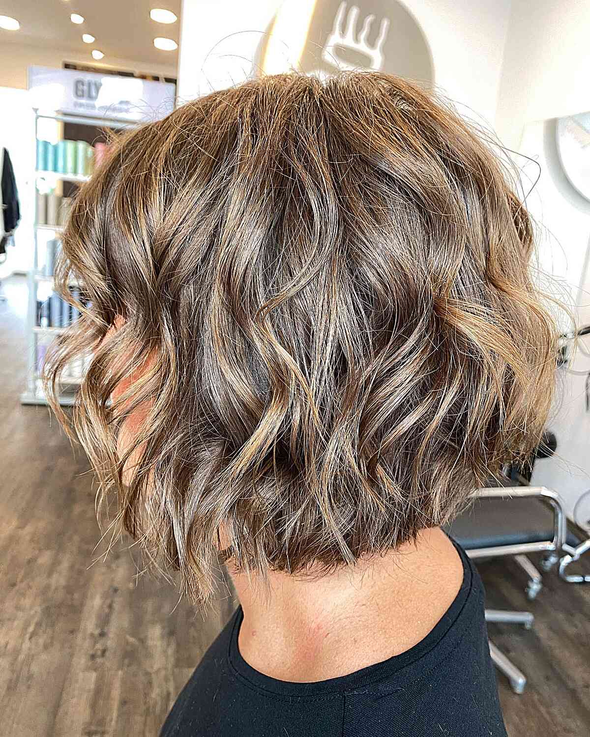 Short Thick Hair with Chunky Waves