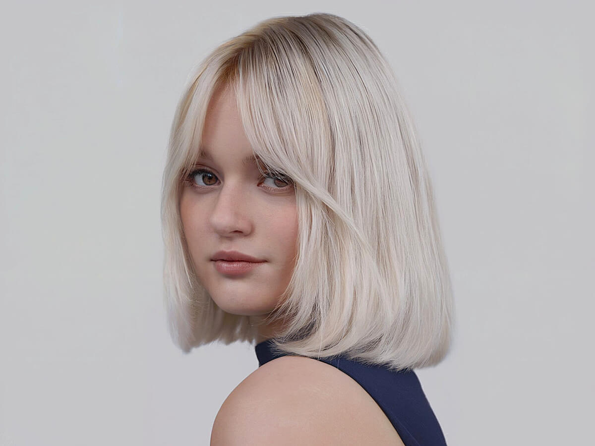 Shoulder-length bob haircuts