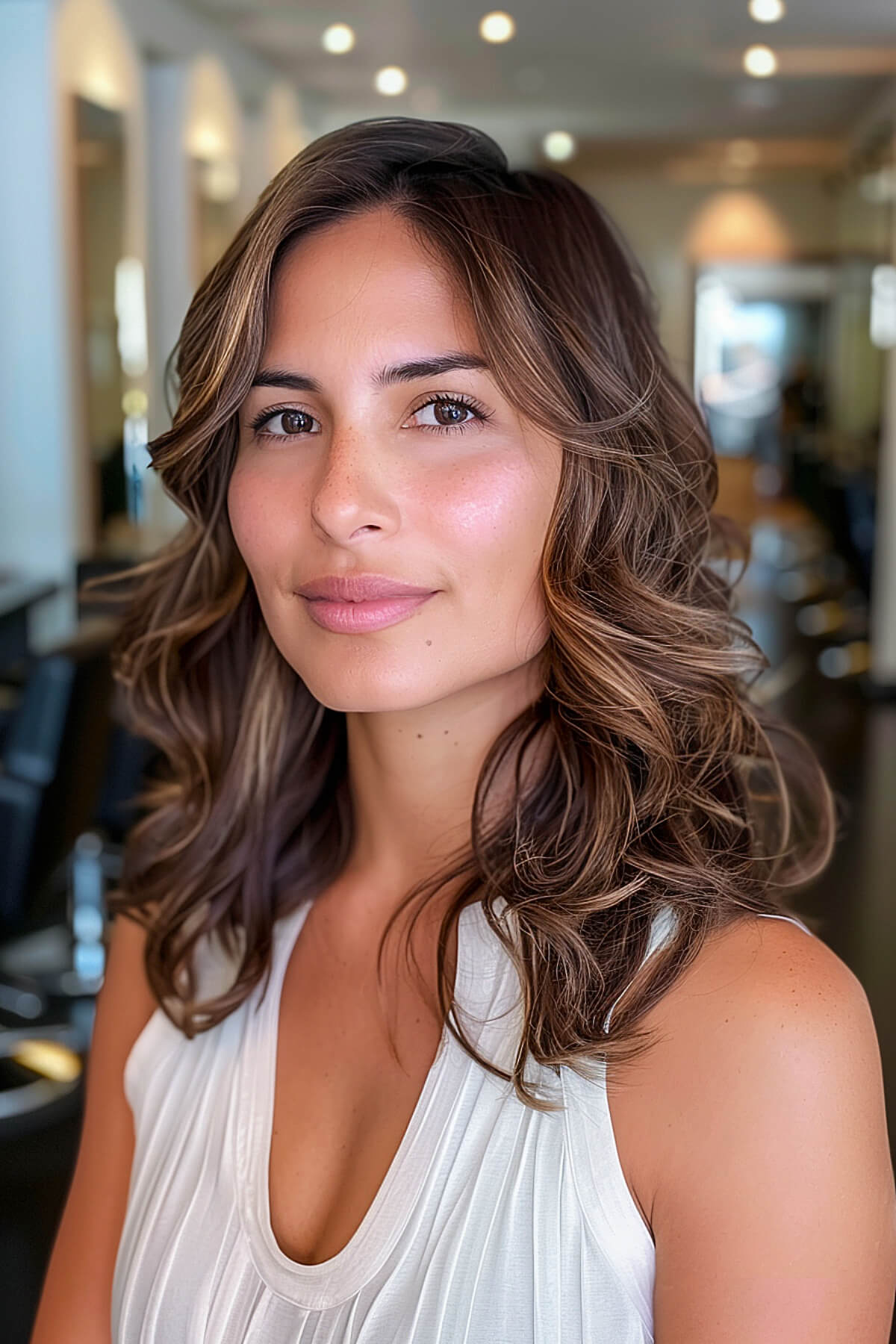 Shoulder-Length Cut for Fine Wavy Hair