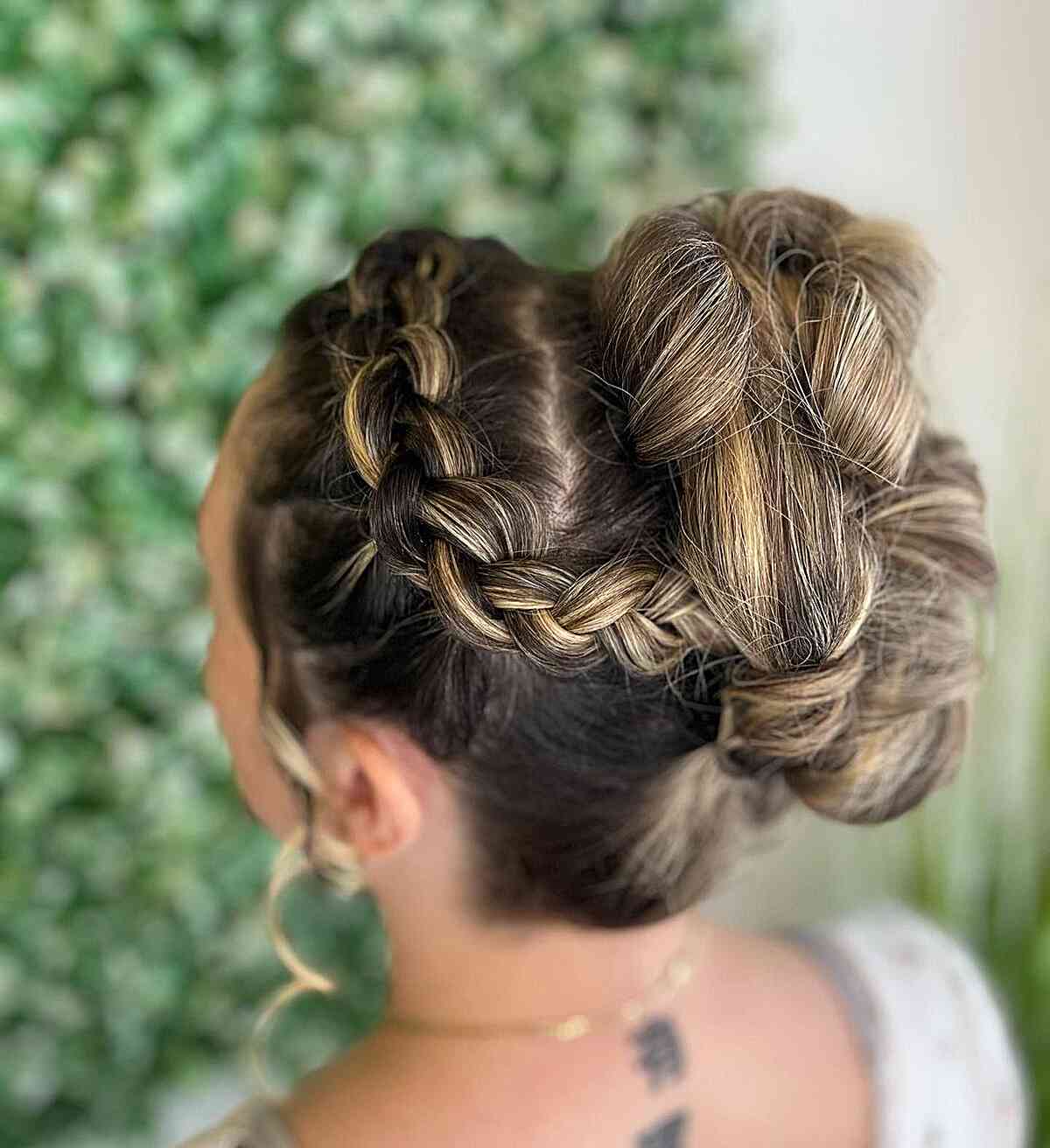 Side Dutch Braid Updo for Prom and Long Hair
