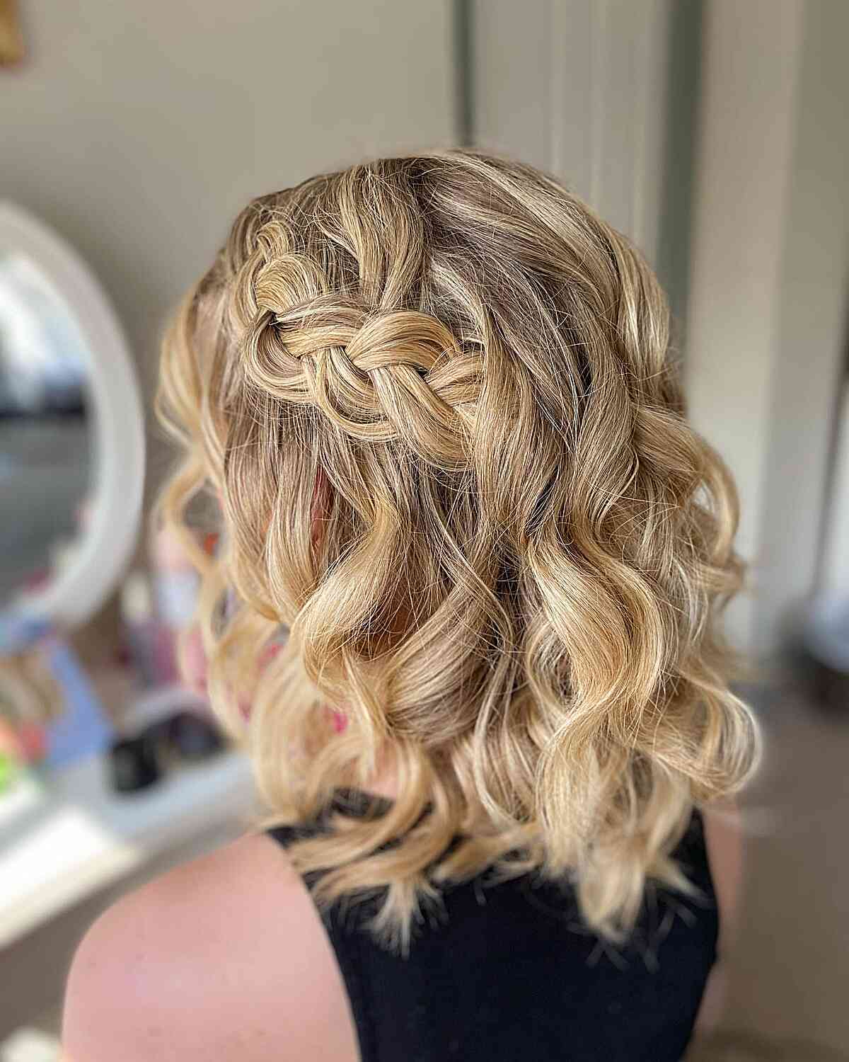 Side French Braids for Short Hair