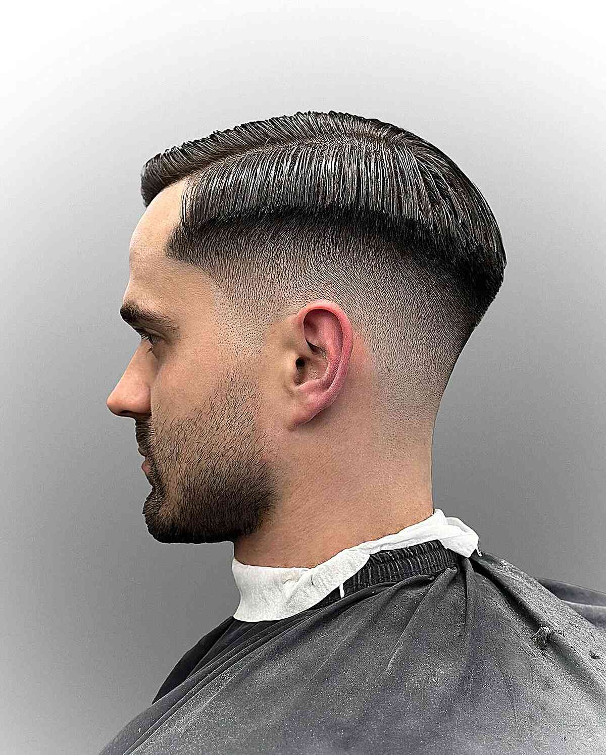 Side Parted for a Gentlemen Haircut