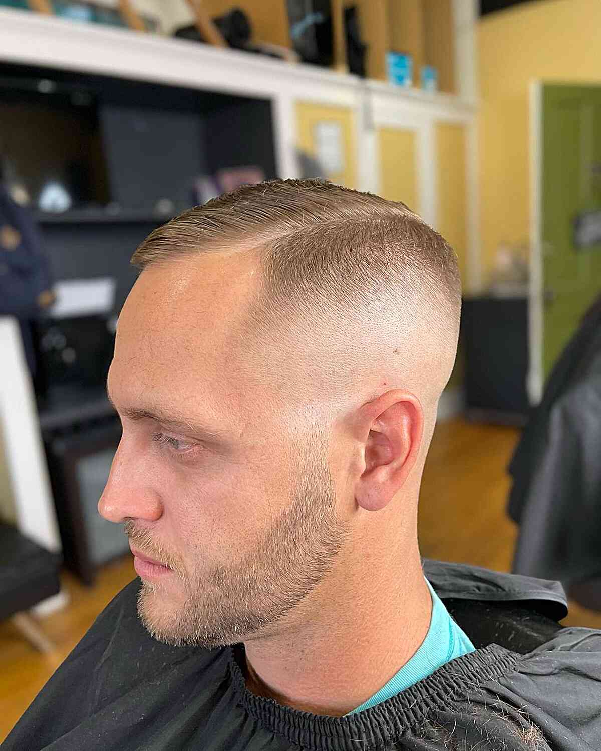 Side-Parted Sleek Style for Thinning Receding Hairline