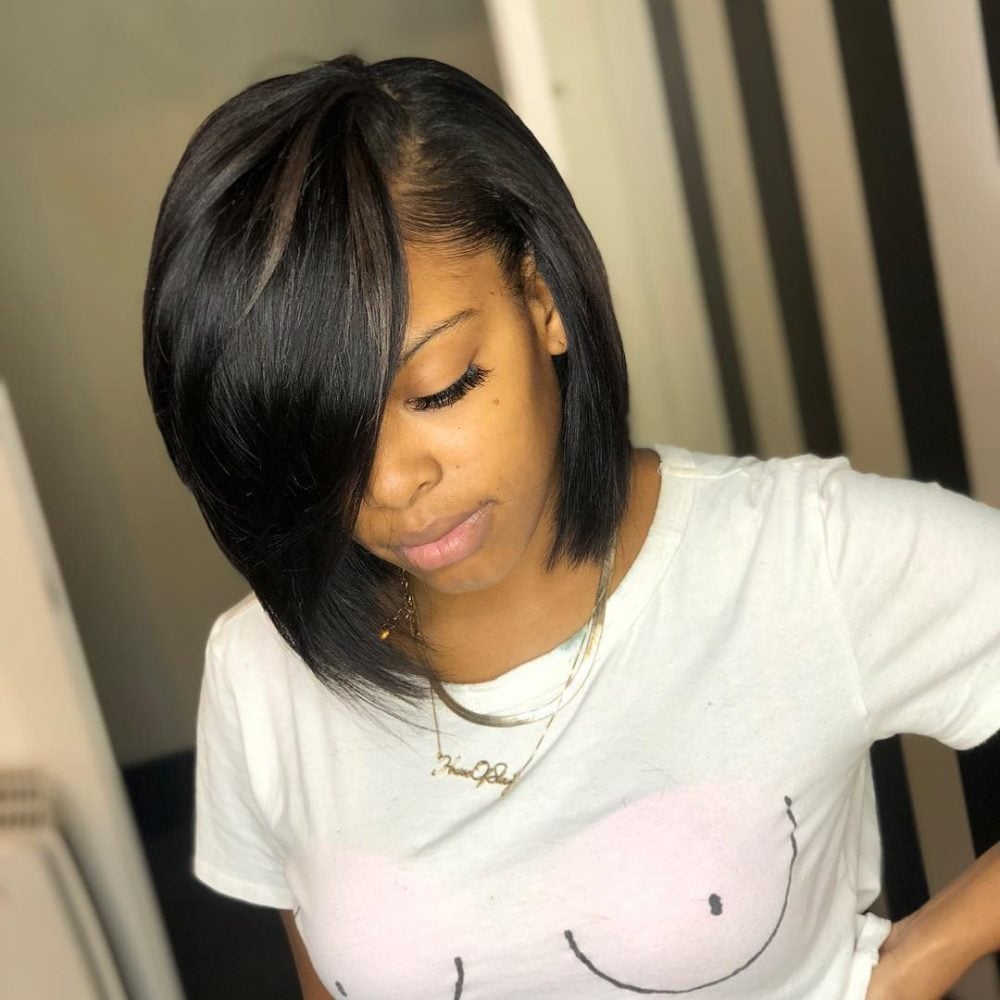 25 Hottest Short Weave Hairstyles For Beautiful Black Women In 2021