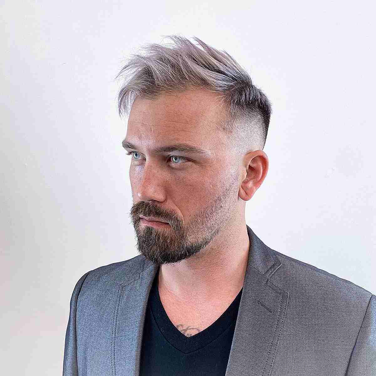 Side-Swept Piece-y Spikes for Men with Thin Hair