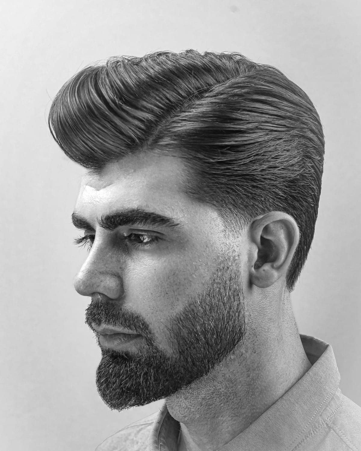 Professional Side-swept with part for guys
