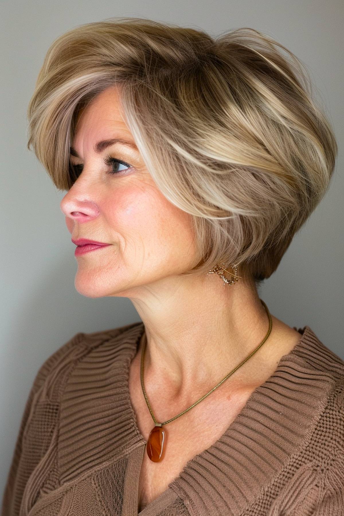 Silhouette Wedge Haircut for Women Over 50