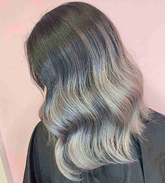 The Silver Balayage Hair Color Is Gorgeous - Here Are 25 Pictures That ...