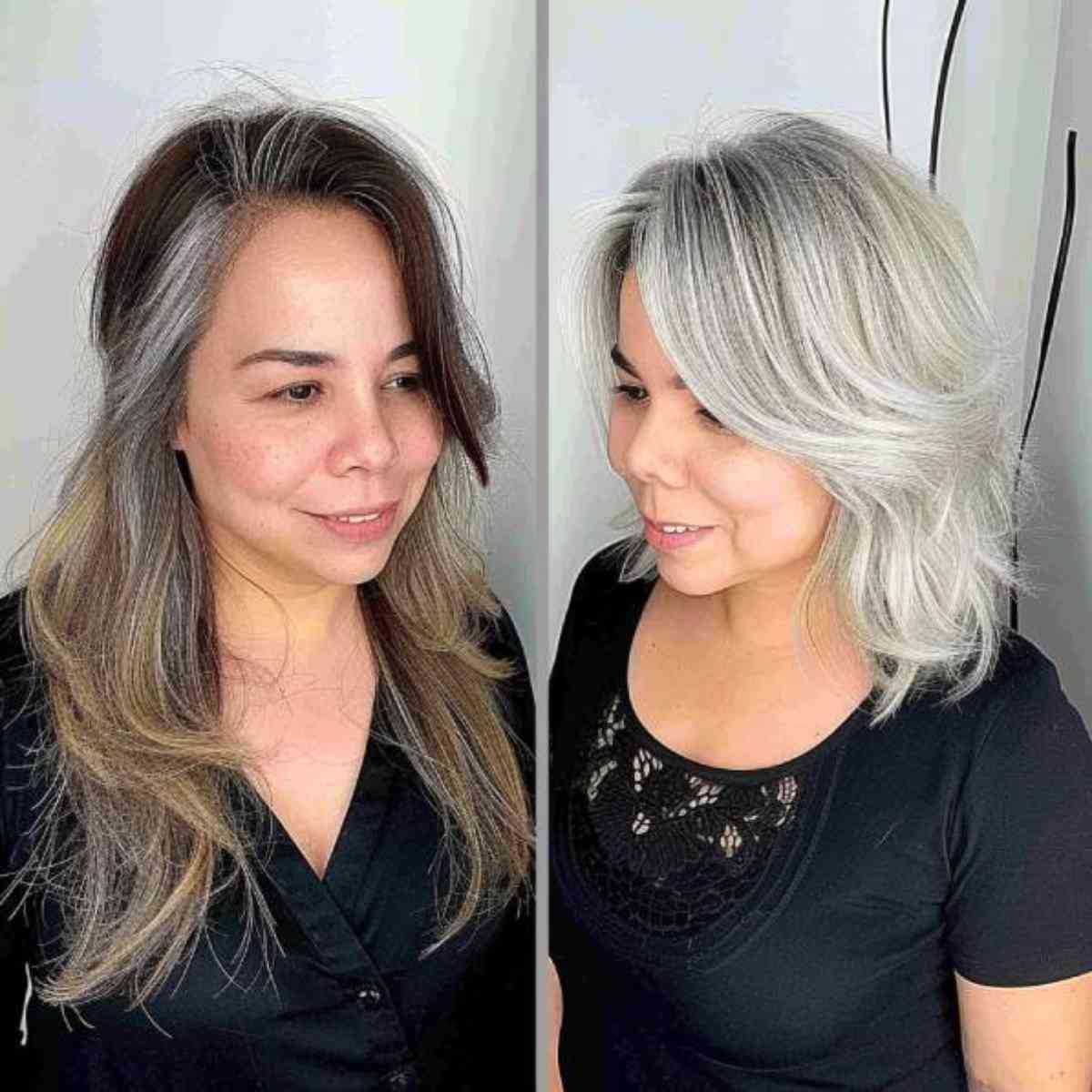Cute Silver-Blonde Transformation