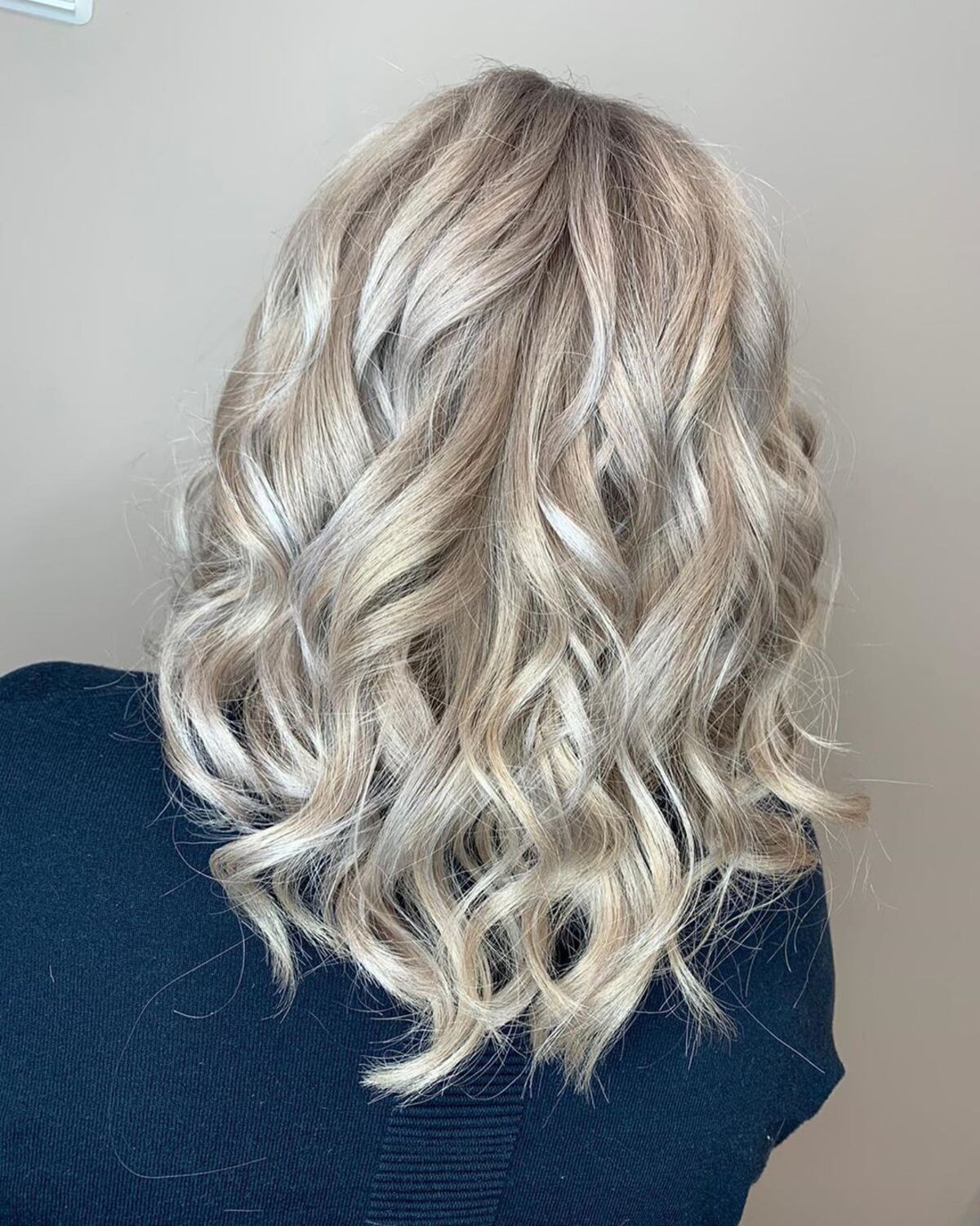 Silver Hair with Light Blonde Highlights