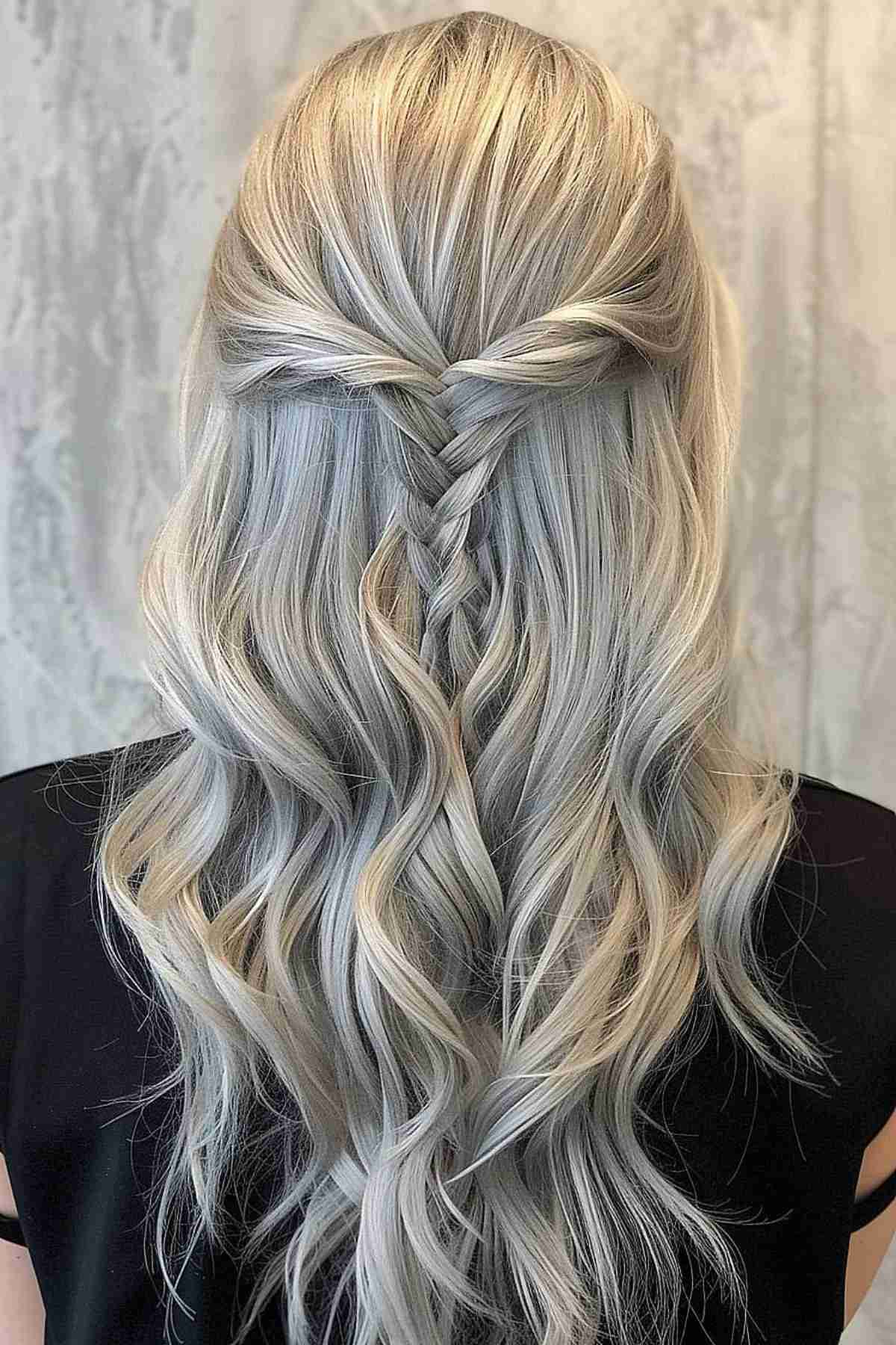 Picture of silver mermaid hair color