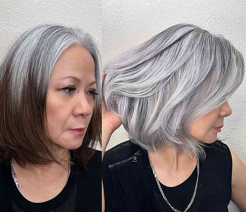 57 Stunning Silver Hair Color Ideas for 2023