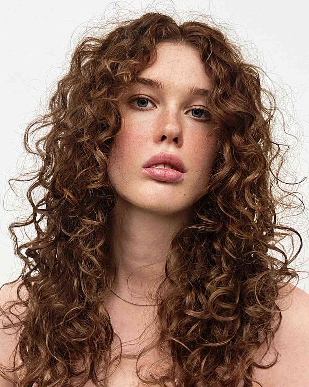 Simple Gorgeous Loose Curls with a Middle Part for women with long hair