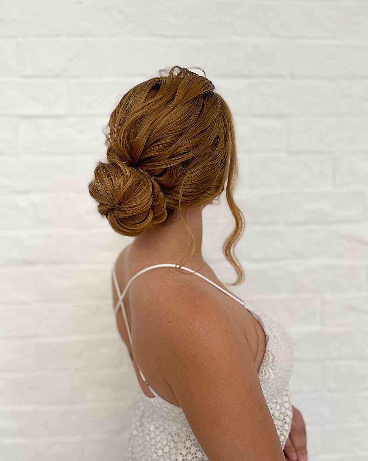 Simple Soft Messy Twisted Bun Updo