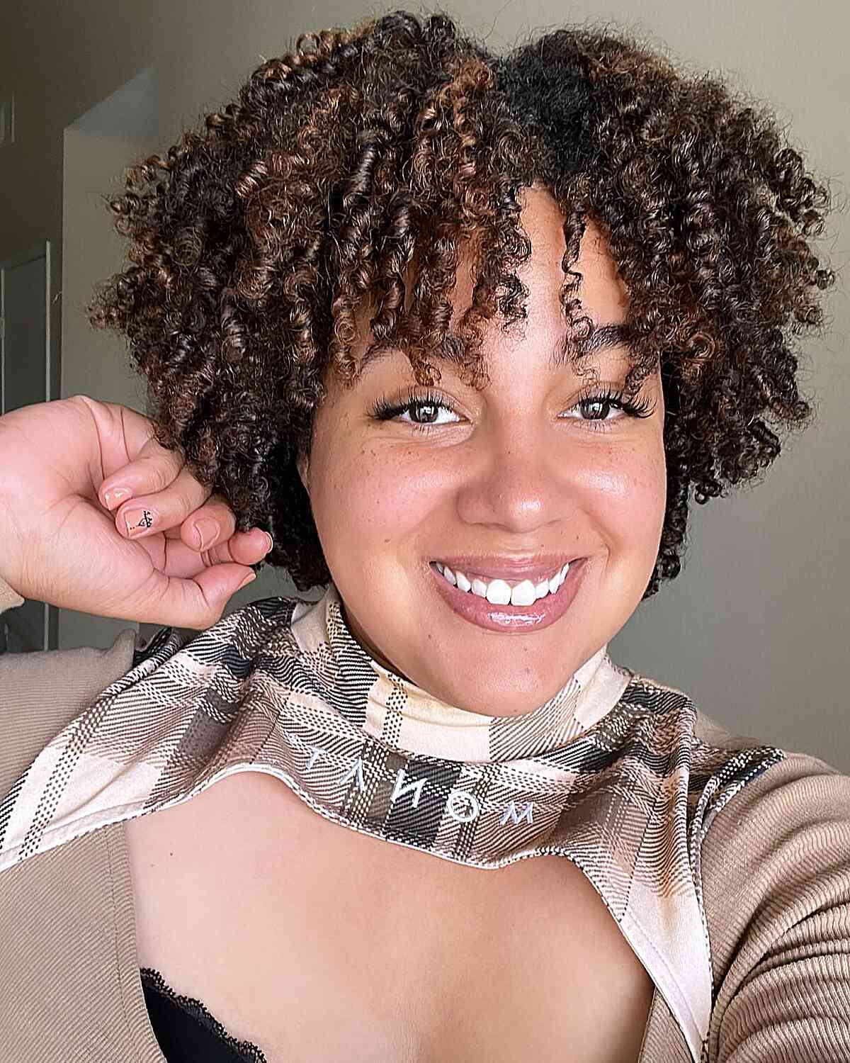 Single Strand Twist Out Style for Short Hair