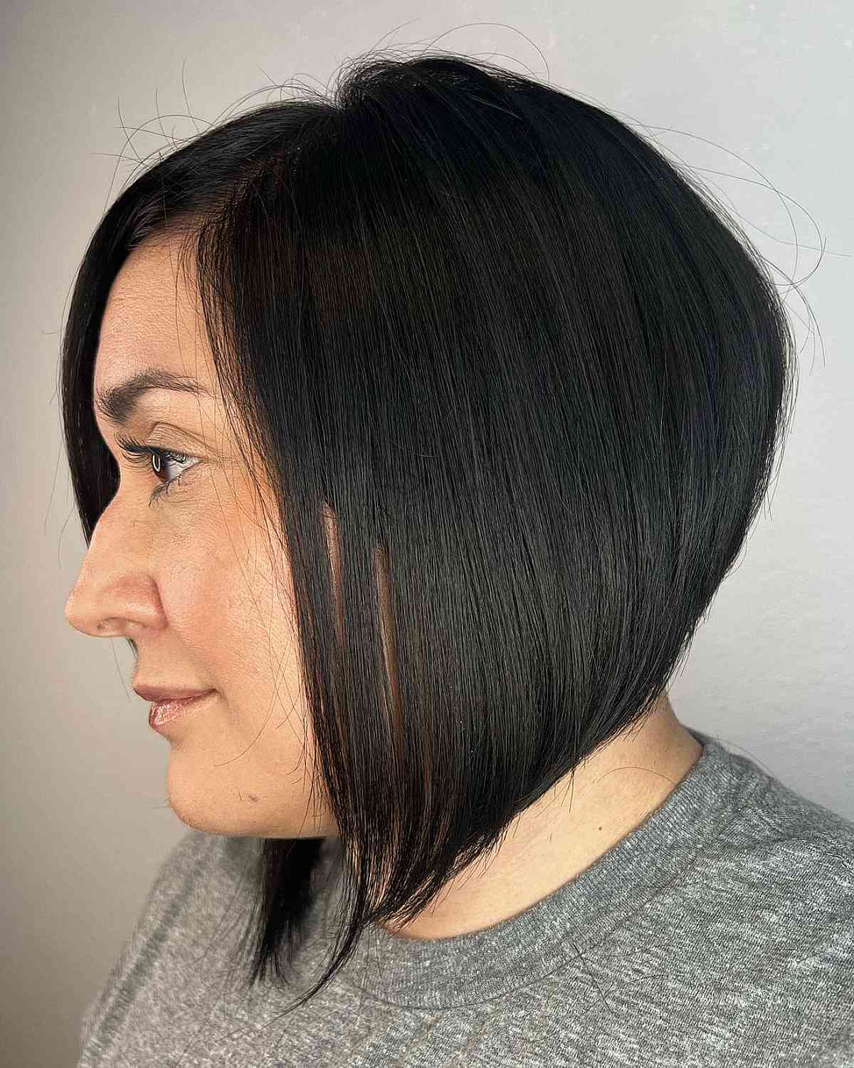 Sleek A-Line Bob on Straight Hair for Women Over Forty
