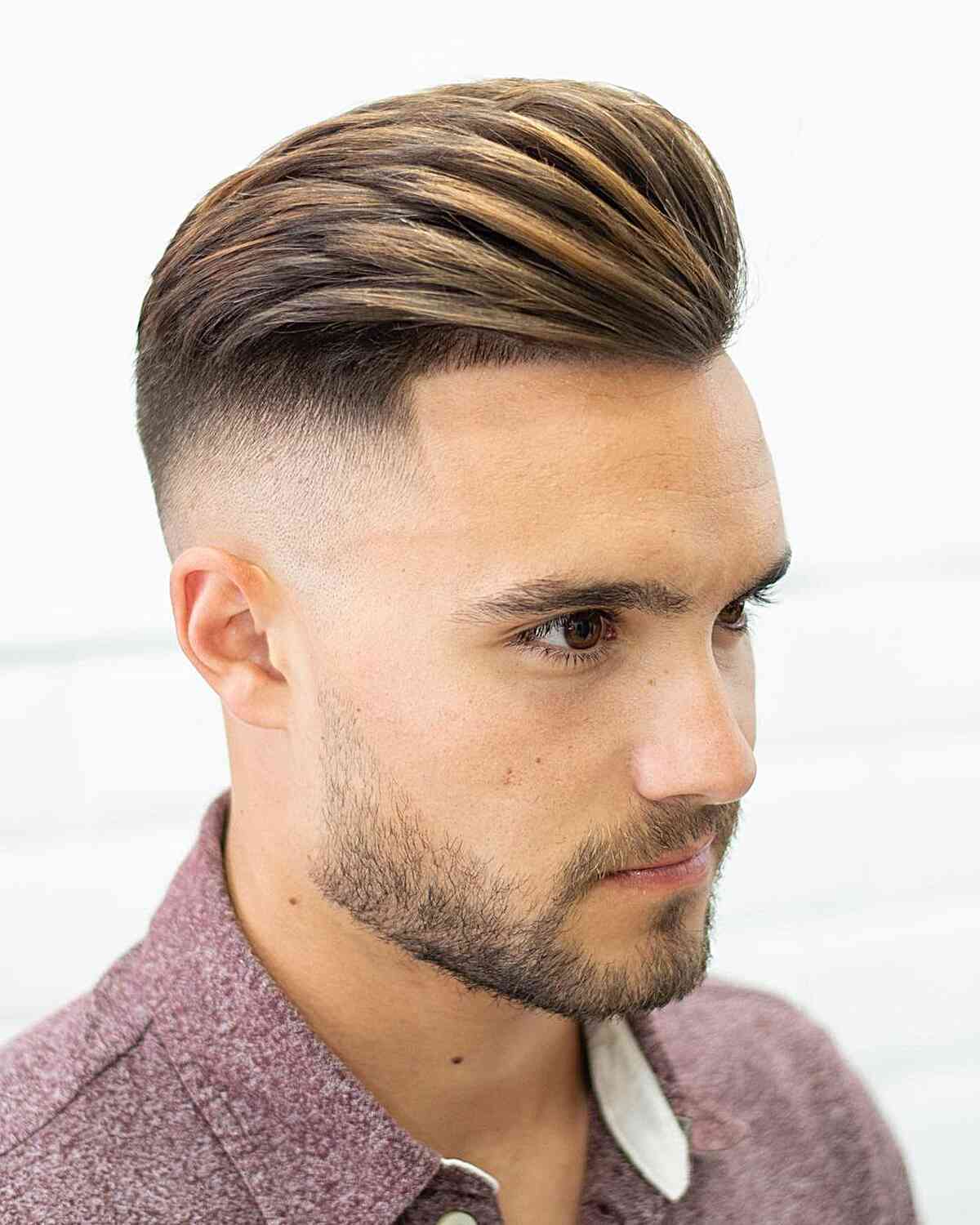 Disconnected Undercut Slicked Back Style