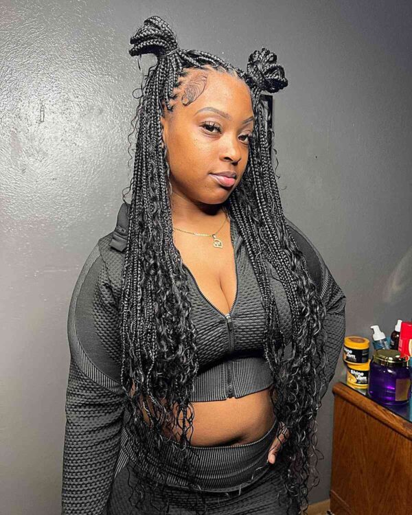 25 Coolest Small Knotless Braids Black Women Are Getting in 2024