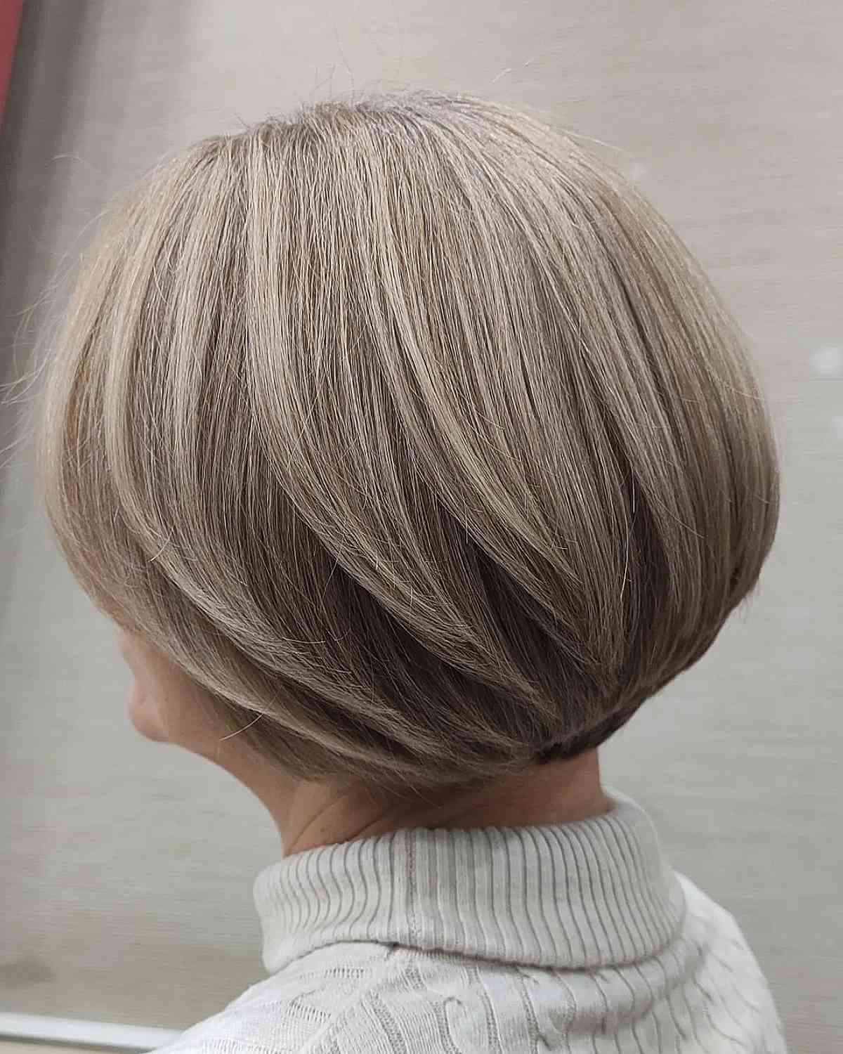 Soft Ash Blonde Bob with Layers