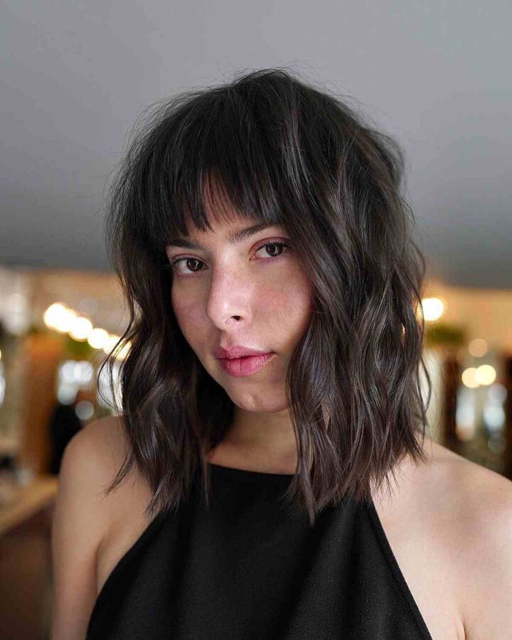 44 Trendiest Long Bob with Bangs + What to Consider Before Getting This
