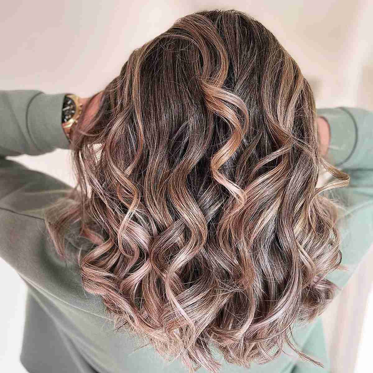 Soft Brown Color for Shoulder-Length Hair